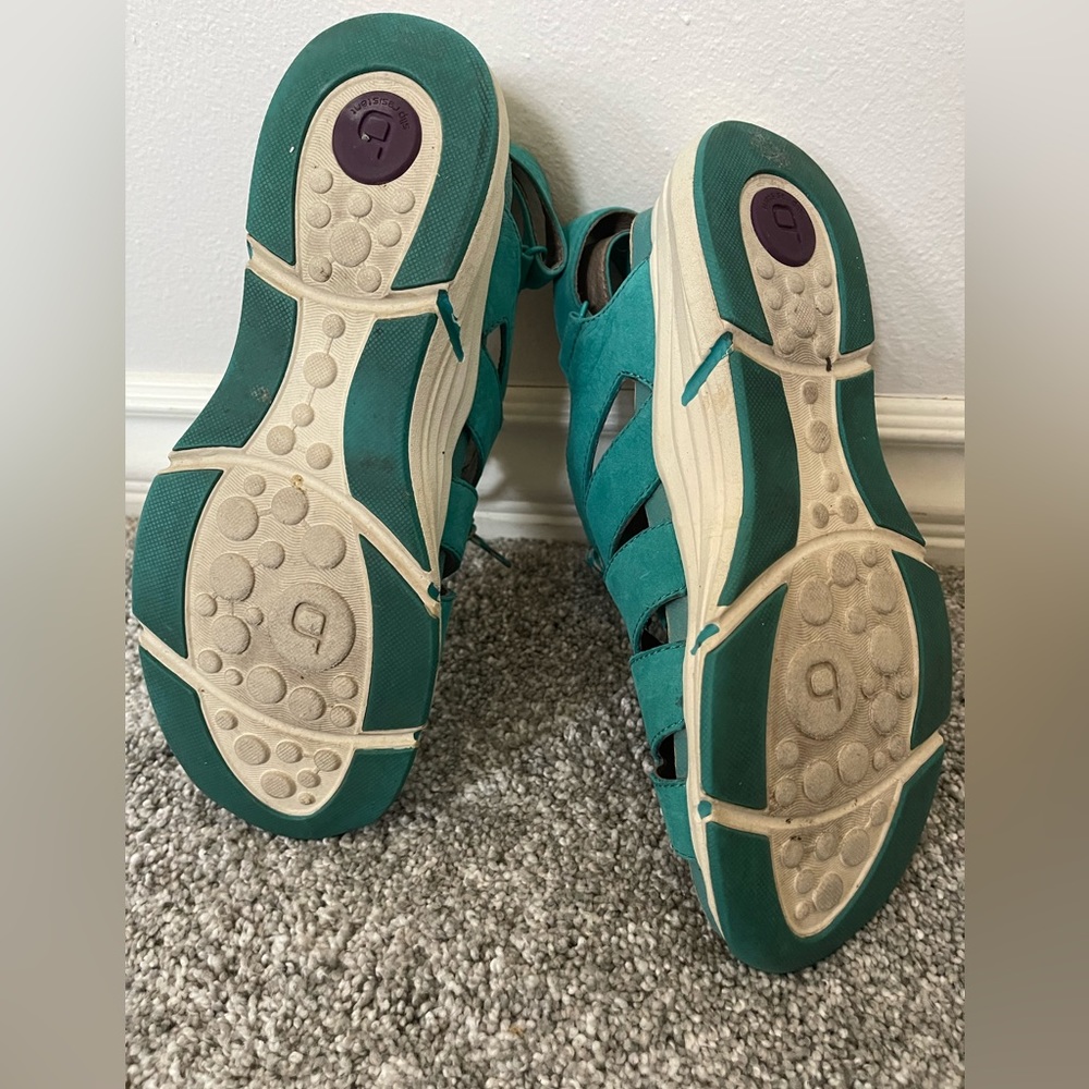 Bionica OLANDA SPORT SANDAL SHOE TURQUOISE 8.5 w/art beads! - Picture 4 of 5